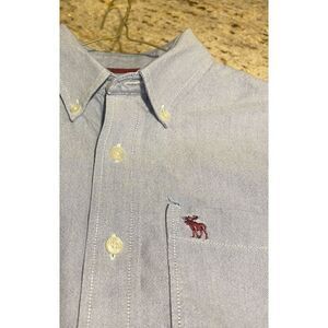 Abercrombie kids boys blue button down oxford, youth xl